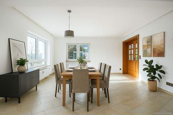 Der ansprechende Essbereich (Wohnbeispiel)