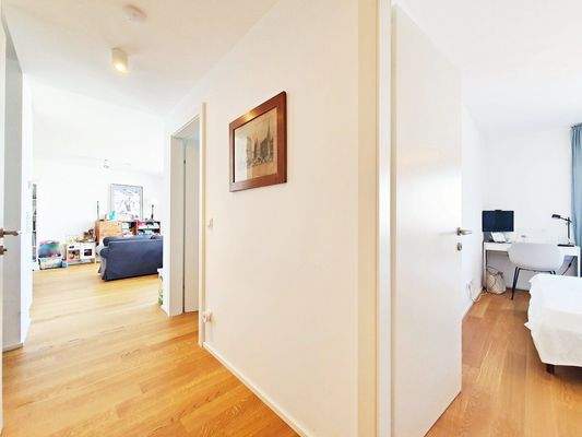 separat begehbare Schlafzimmer