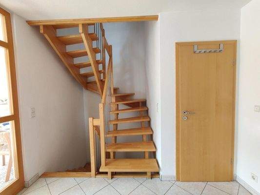 Echtholztreppe Buche 4 Etagen