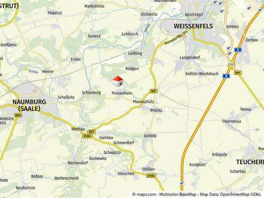 Geolyzer Kartenausschnitt