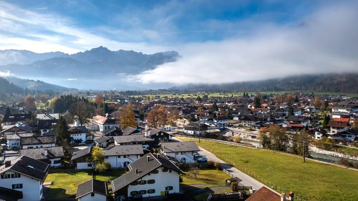 Blick ins Wettersteingebirge