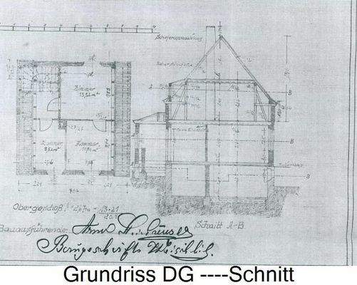 Grundriss DG - Schnitt