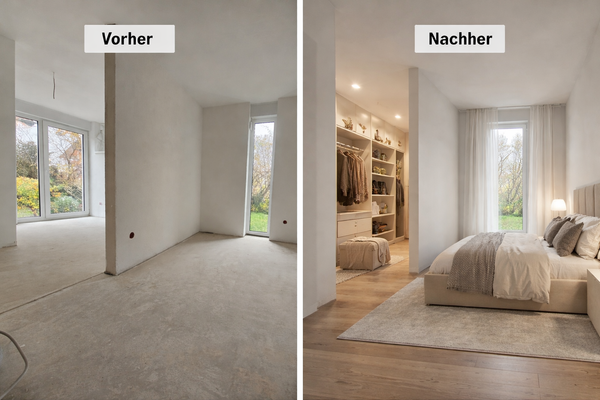 WG 1 Schlafzimmer und Ankleide