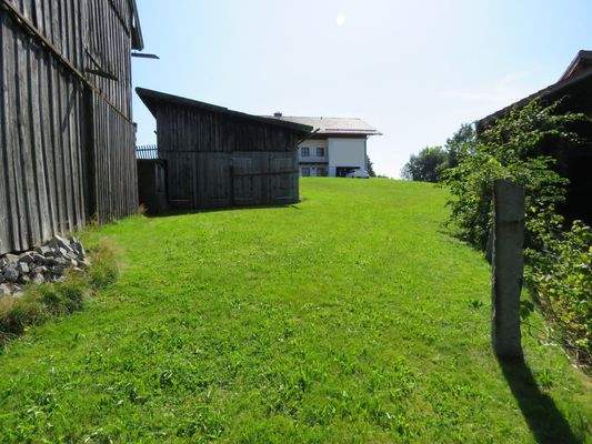 Grundstück Richtung Westen 