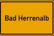 Bad+Herrenalb ortsschild