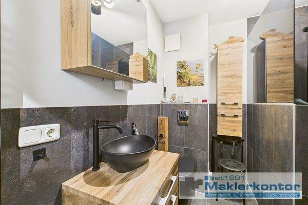 Badezimmer mit Fußbodenheizung