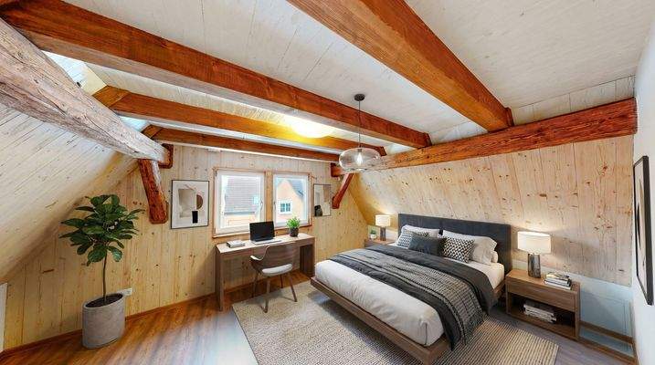 Einrichtungsbeispiel Schlafzimmer 2 DG