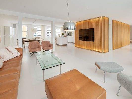 Blick aus dem Wohnbereich