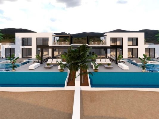 NEUBAU-PROJEKT: Schöne Villa mit Meerblick zum Verkauf in Kokkino Chorio