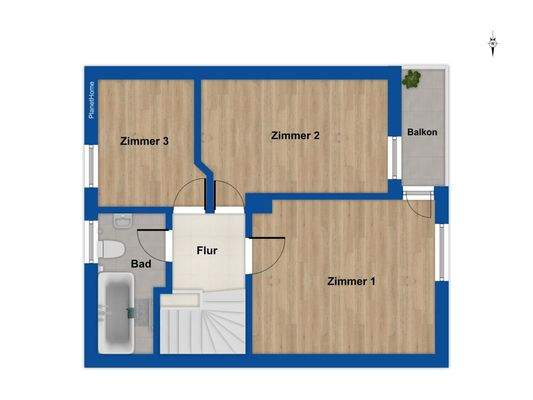 Grundriss 2. Obergeschoss