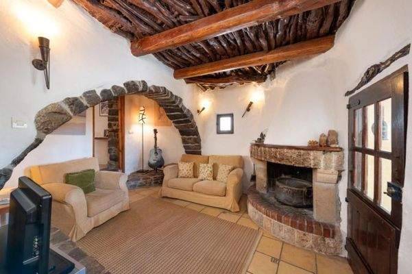 Kreta, Elounda: Charmantes Dorfhaus mit Innenhof und Terrassen mit Meerblick