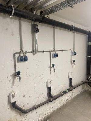 Waschkeller  mit Waschmaschinenmstellplätzen