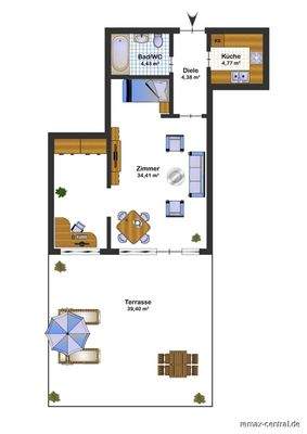 Grundriss - Wohnung Nr. 2
