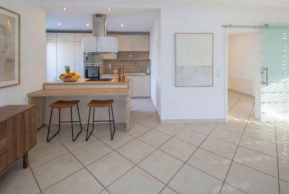 Blick Küche, virt.möbliert