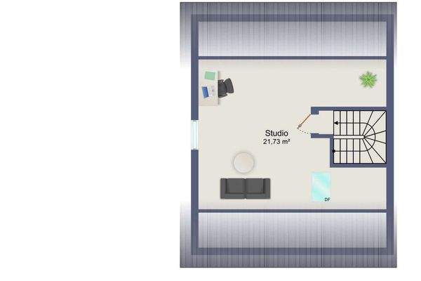 Grundriss Dachstudio
