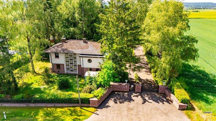 Luftansicht Einfamilienhaus 