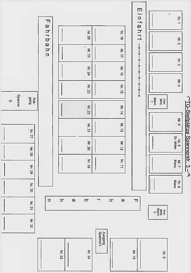 Tiefgaragengrundriss