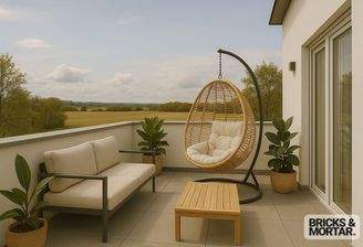 großzügiger Balkon