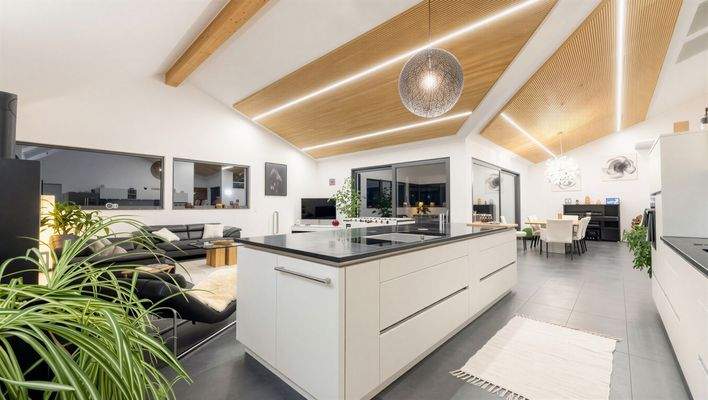 Einzigartiger Wohn- Essbereich