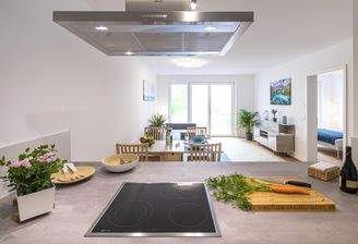 Hier wird gekocht und angerichtet!