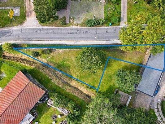 Grundstück eingezeichnet