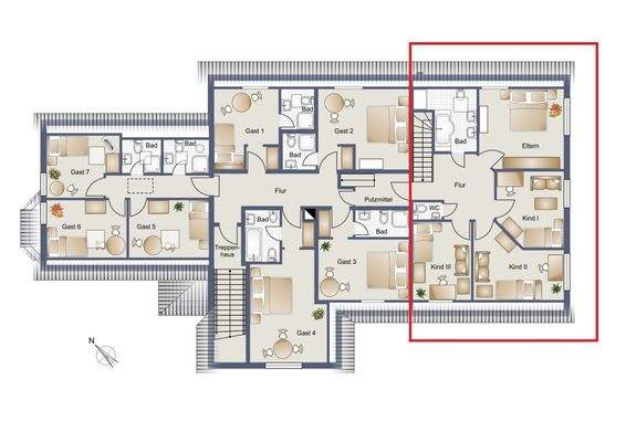 Gästezimmer und Privat