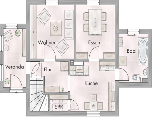 Grundriss Hochparterre