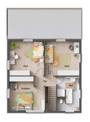 Grundriss_Stadtvilla_Flair124_Staffelgeschoss_3-4_OG