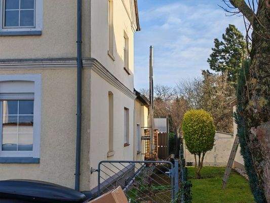 Blick auf hinteres Grundstück