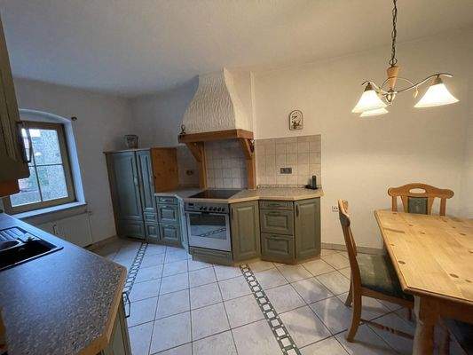 Küche mit Gartenblick