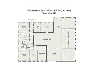 Grundriss Vierkanter - Landwirtschaft Ilz (Leithen) - Grundriss EG - 2D Floor Plan