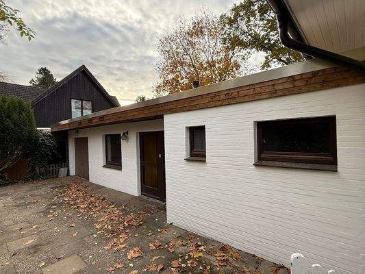 Ansicht vom Hausantritt Haustür