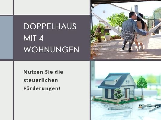 Doppelhaus mit 4 Wohnungen