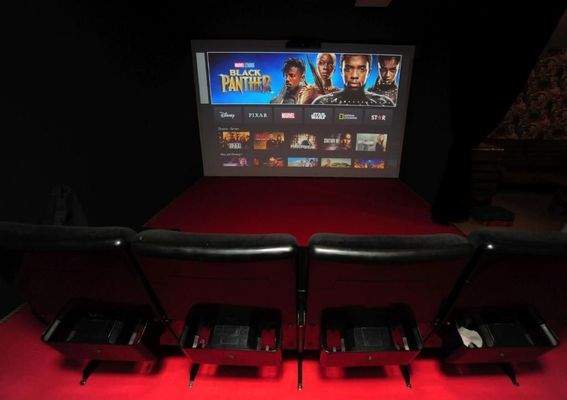 Heimkinobereich im Kellergeschoss