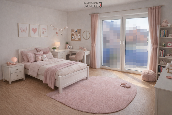 Kinderzimmer mit Balkon - Visualisierung 