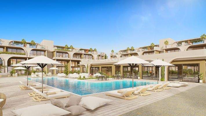 Apartments with Communal Swimming Pool in Bahçeli Girne