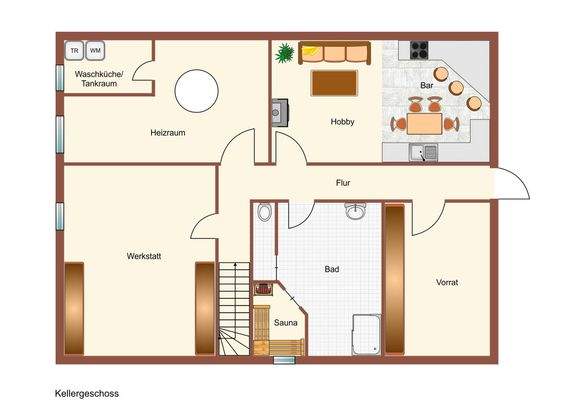 Immogrundriss Keller