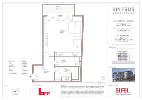 Grundriss Wohnung 3.5