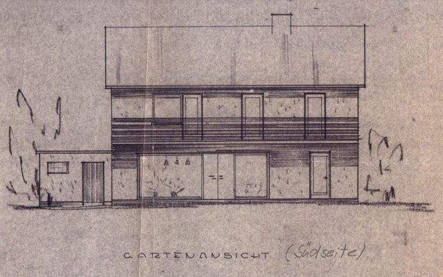 Grundriss Gartenansicht