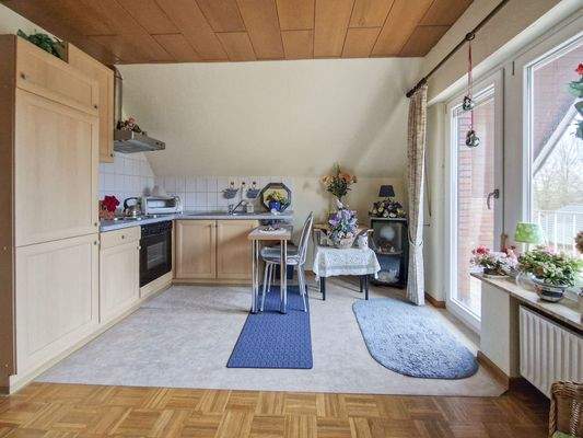 Küche , Wohnen im DG