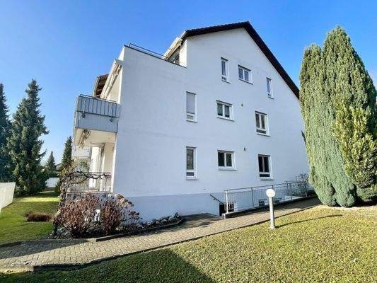 seitliche Hausansicht