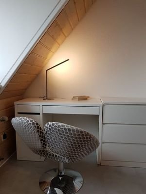 Der Arbeitsbereich im Schlafzimmer
