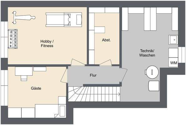Grundriss Untergeschoss
