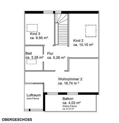 Grundriss Obergeschoss