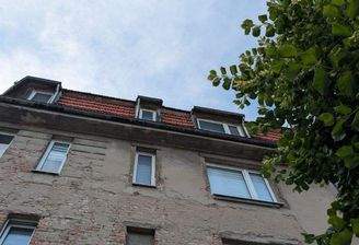 Blick auf das Wohnhaus

