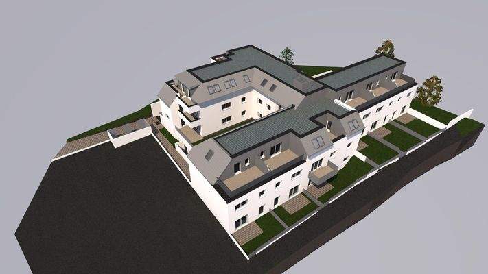 Baukörper Perspektive Nordwest