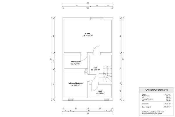Grundriss Untergeschoss