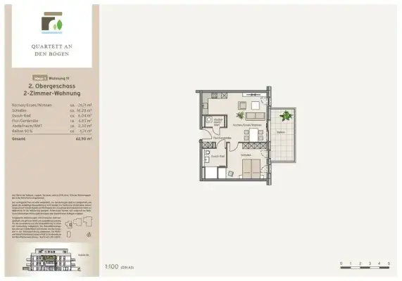 Haus 1 - Wohnung 11 - Kaufpreis 309.900 €