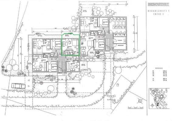 Grundriss EG markiert