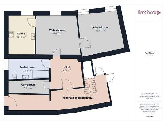 2-Zimmer- Wohnung Haus4 - 1. OG